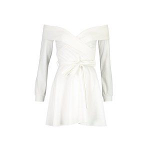 Off the shoulder belted skater dress NEW